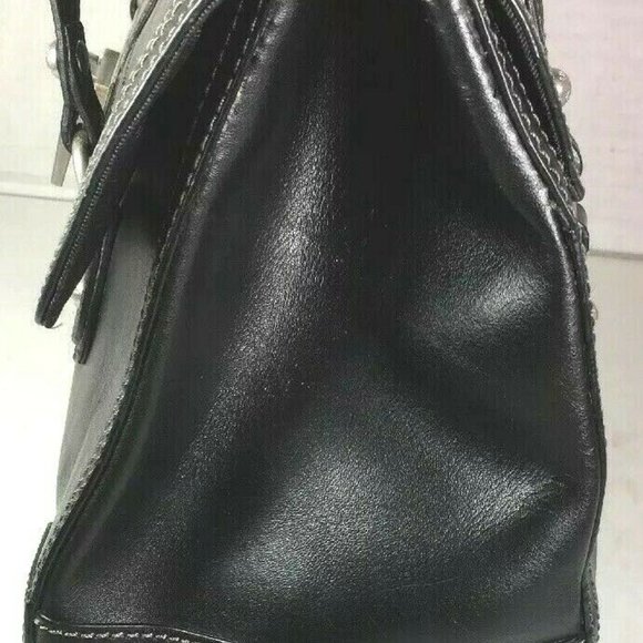 Etienne Aigner Large Black Structured Leather Bag - Picture 6 of 12